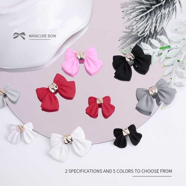 

10pcs nail art delicate bows designs for tips decorations, Silver;gold