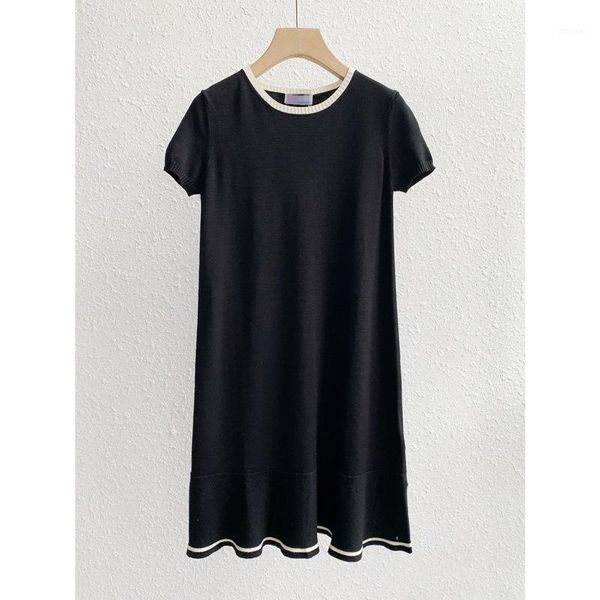 

two piece dress vajia [pure] italian single hem short sleeve factory, White
