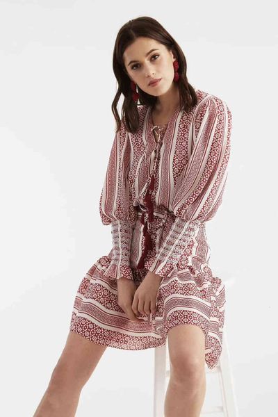 

dresses autumn new arrival long sleeve boho style women dress, Black;gray