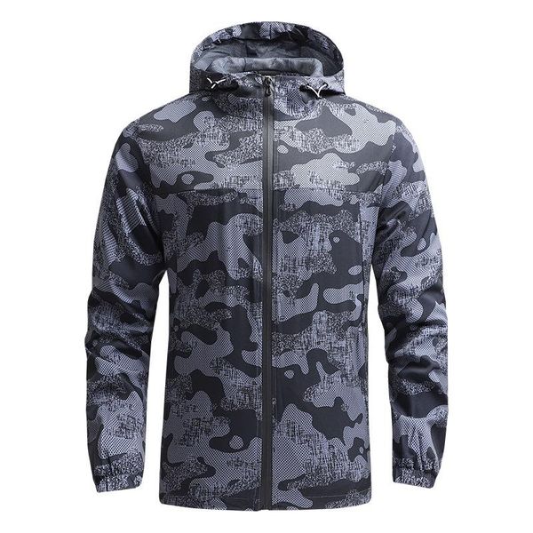 

men's jackets spring and autumn mountaineering jacket thin casual quick-drying windbreaker outdoor sports men, Black;brown
