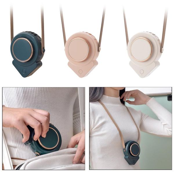 

electric fans usb rechargeable neck fan portable wearable mini personal 5v 2.5w
