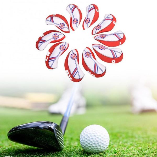 

complete set of clubs 10pcs portable wear-resistant golf ball rod head protective case sport accessory