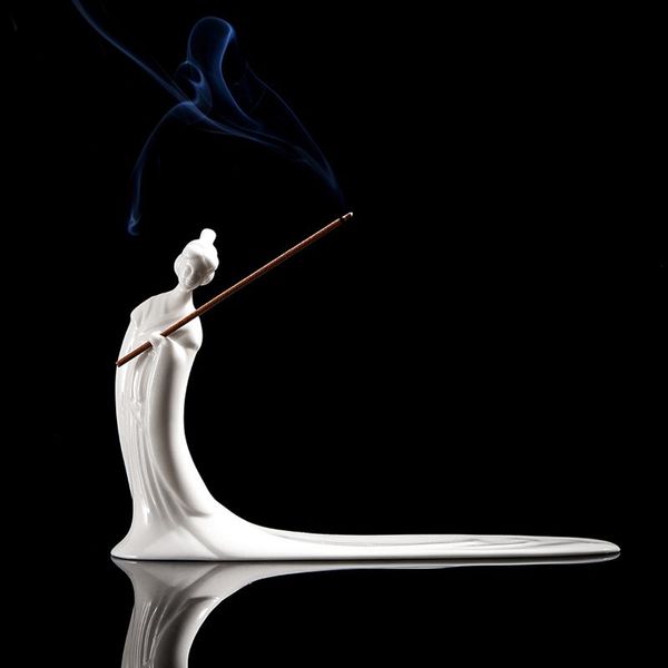 

fragrance lamps decoration ceramic incense burner stick holder fountain waterfall room unplugged home decor bh50xxl