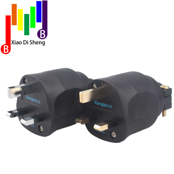 

smart power plugs 1pcs 2pcs audio hifi diy hi-end acoustic sound system ac en electric plug 3 pin uk british fuse connector