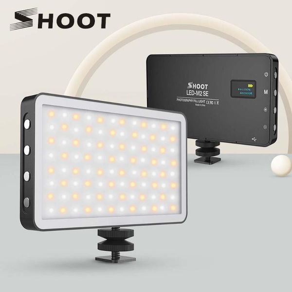 

3000k-6500k led video light with oled display cri 95+ pography studio fill for vlog conference lighting flash heads