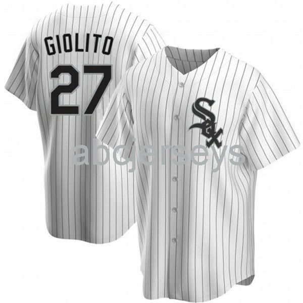 

stitched custom lucas giolito #27 white baseball jersey xs-6xl, Black
