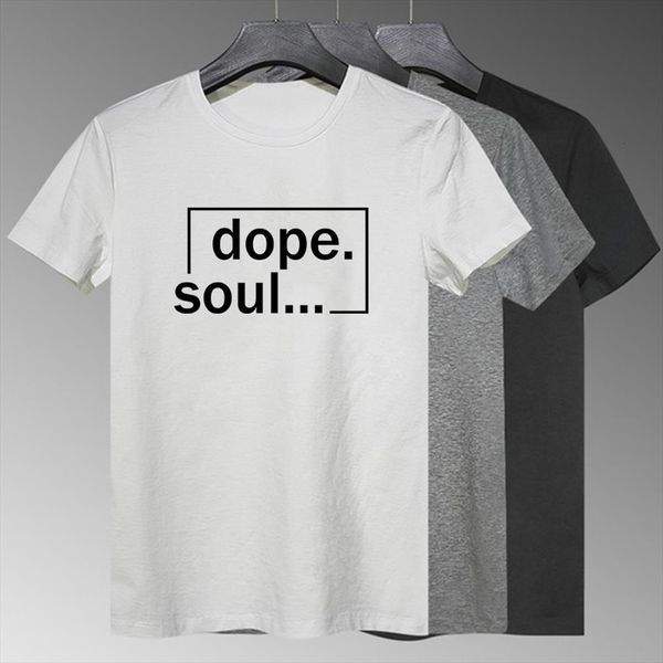

summer aesthetic dope soul men letter print comfortable o neck mens punk plus size multicolor, White;black