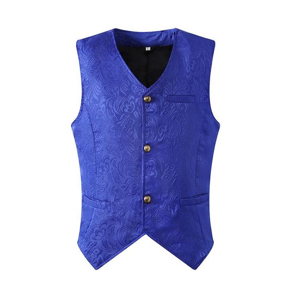

men's vests lugentolo vintage men vest v neck single-breasted slim fit sleeveless jacket spring autumn mens clothing, Black;white
