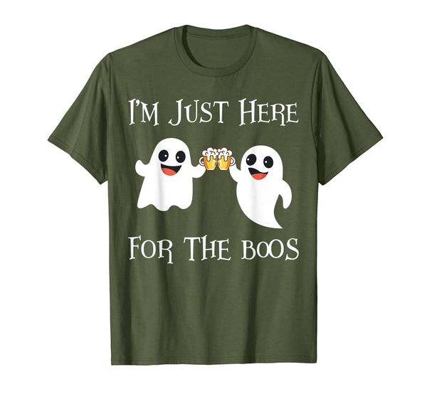 

i'm just here for the boos gift t-shirt, White;black