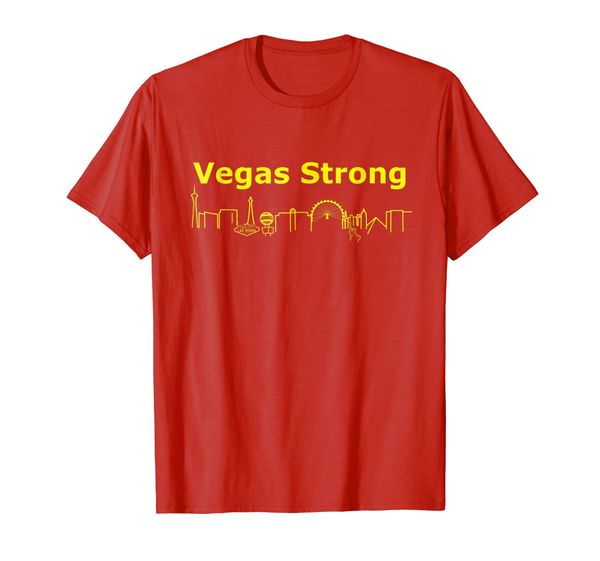 

vegas strong - city skyline, White;black