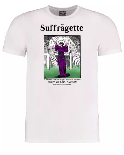 

the suffragette paper- she died for us- men's sub t-shirt, White;black
