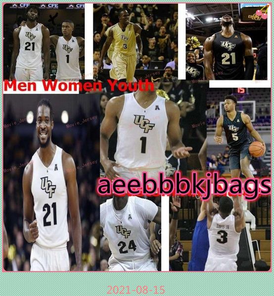 

stitched custom 0 yuat alok 1 bj taylor jersey tony johnson jr. 10 dayon griffin ucf knights college men women youth, Black
