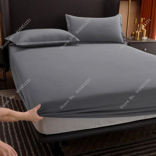 

sheets & sets modern simple style custom soft egyptian cotton fitted sheet elastic band fixed anti-crease portable cover 1 piece