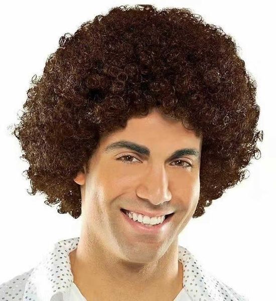 

selling explosive small curly ffy caterpillar wig, Black