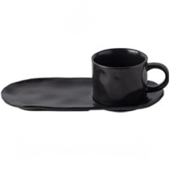 

cups & saucers nordic ceramic coffee cup minimalist luxury green with spoon afternoon tea porcelain espresso and saucer set