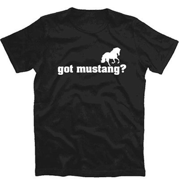 

got mustang horse horses riding rider t-shirt s-xxxl, White;black