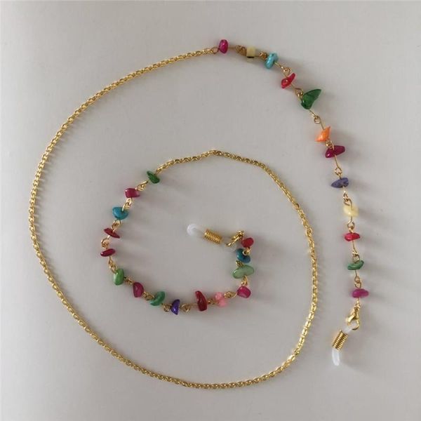 

sunglasses cases & bags multicolor stone beads link chain eyeglasses chains reading glasses strap cord holder neck headband accessories