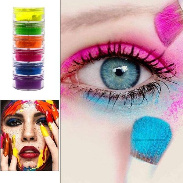 

eye shadow 6 colors eyeshadow powder matte nude waterproof long lasting neon pigment colorful nail art eyes makeup cosmetics stage