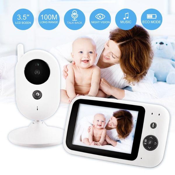 

3.5 inch wireless intercom baby monitor temperature display camera monitors