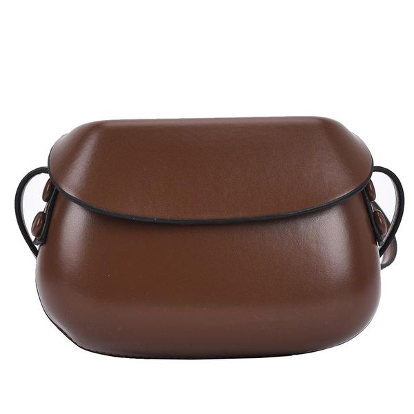 

evening bags summer crossbody for women fashion young female designer shoulder bag solid color pu leather small brown