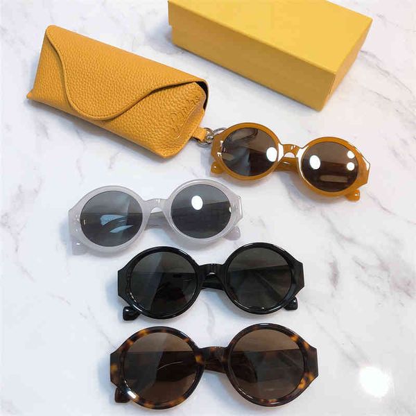 

2022 factory wholesale luoyijia round frame sunglasses street snet red ins same personalized sunglasses trend, White;black
