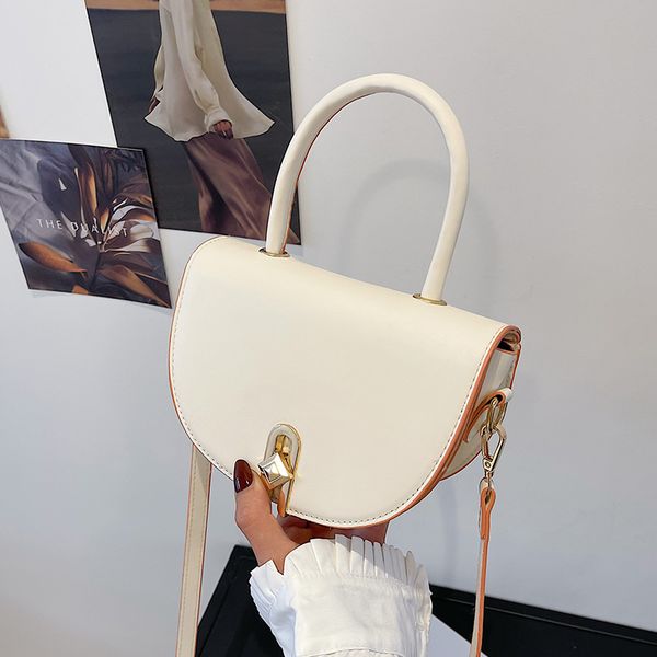 

niche design 2021 new fashion high-level sense cross-body bag female bag portable saddle bag width 20cm