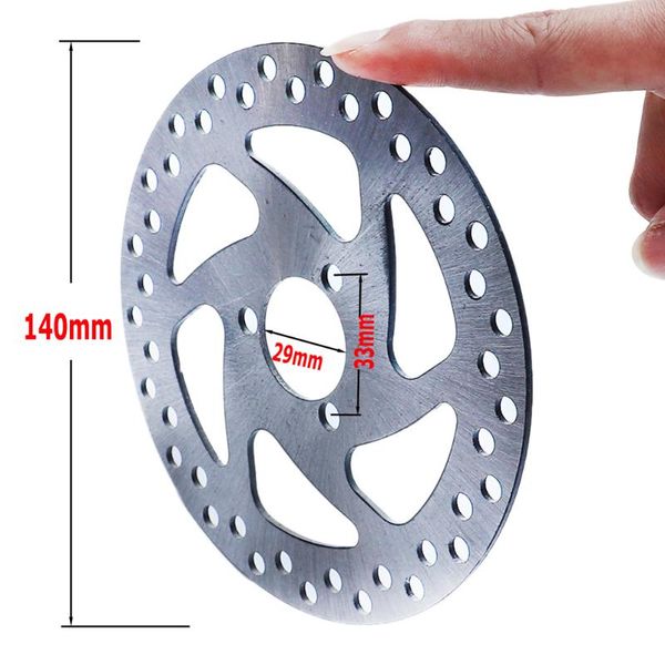 

motorcycle brakes 140mm 29mm inner diameter, 3 holes 2mm disc brake plate fit for gas scooter, pocket bike, electric scooter