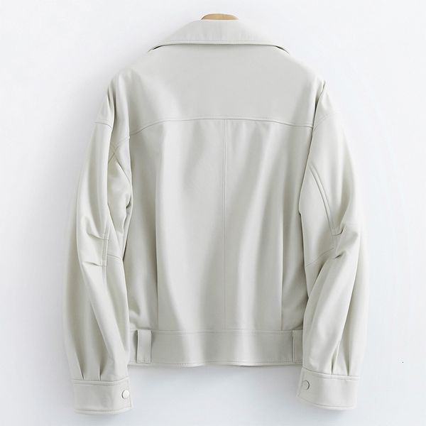 

nerazzurri white black biker long sleeve zipper faux leather jackets plus size moto jacket women 5xl 201016