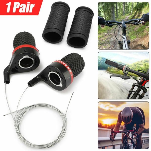 

bike derailleurs bicycle derailleur handle twist grip gear cycle speed shift lever shifter mtb shifting cable non-conjoined handlebar