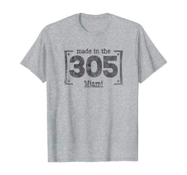 

made in the 305 t-shirt miami fl souvenir shirt, White;black