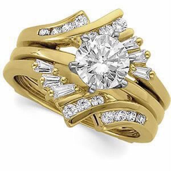 

cluster rings mengyi 925 silver women's plated yellow gold color zircon elegant engagement wedding jewelry gifts, Golden;silver