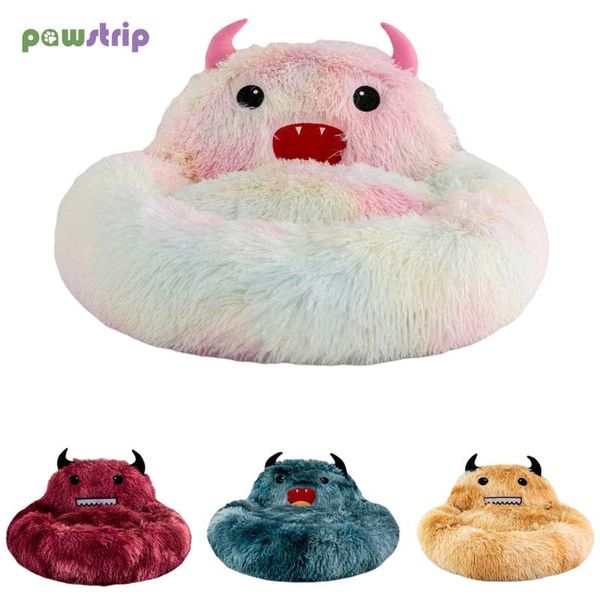 

cat beds & furniture autumn winter warm pet dog bed super soft long plush sleep mat creative house for dogs cats cartoon nest supplies