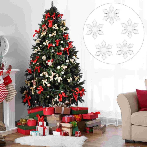 

christmas decorations 24pcs craft acrylic clear crystal snowflakes ornaments