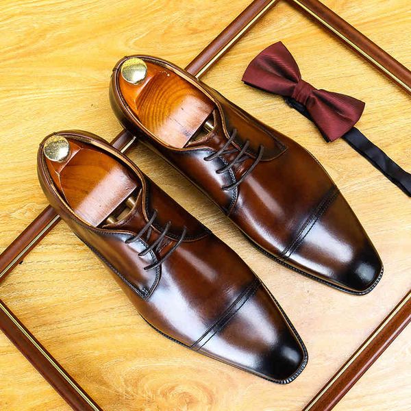 

busins drs leather sho men's color polished derby british men, Black