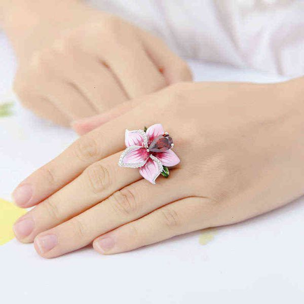 

925 sterling sier rose ring women's fashion sier jewelry bracelet, Silver