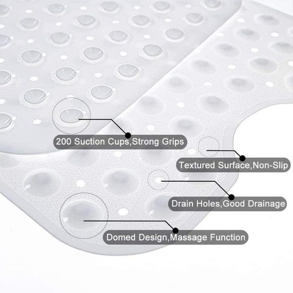 

bath mats pvc mat for toilet shower bathroom carpet suction anti slip sucker set decor