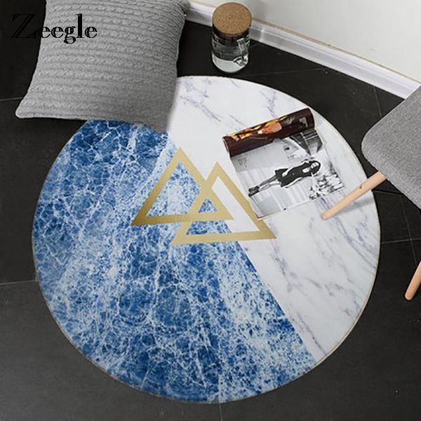 

carpets zeegle european round floor mat carpet for living room non-slip kitchen children bedroom rugs door decor