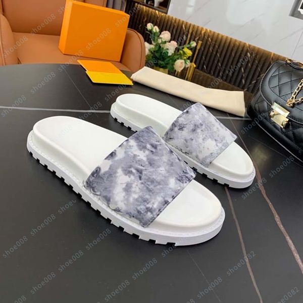 

luxury flat sandal design embroidery black slippers shallow beach leisure indoor lace lock box full set of accessories 35-41 shoe008 15221
