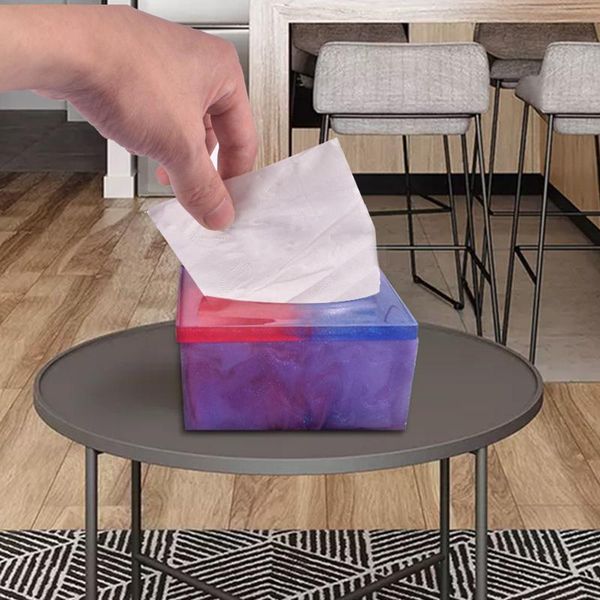 

silicone tissue box casting mold napkin holder set baking tray pan for diy craft in stock boxes & napkins