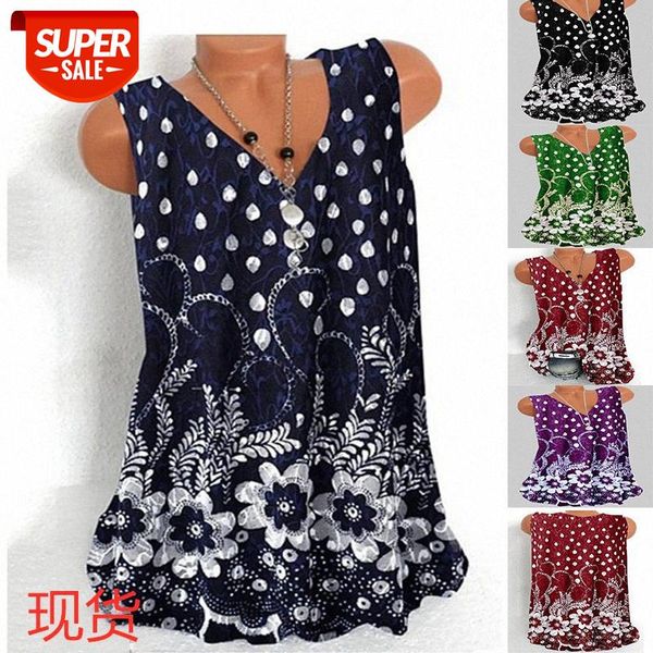 

[in stock]european and american positioning floral vest t-shirt women's #sq6q, White