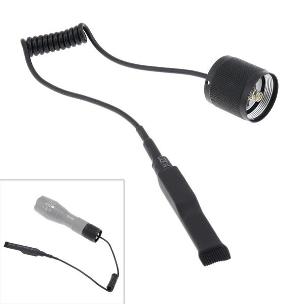 

flashlights torches 2 buttons remote pressure switch stretchable full metal tail for a100 zoomable led torch tactical