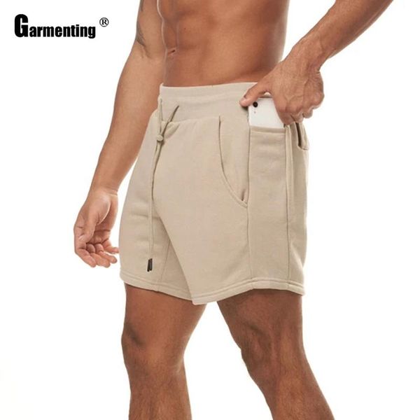 

men's shorts plus size men leisure 2021 summer casual khaki black skinny short bottom male drawstring all-match sportwear man, White;black