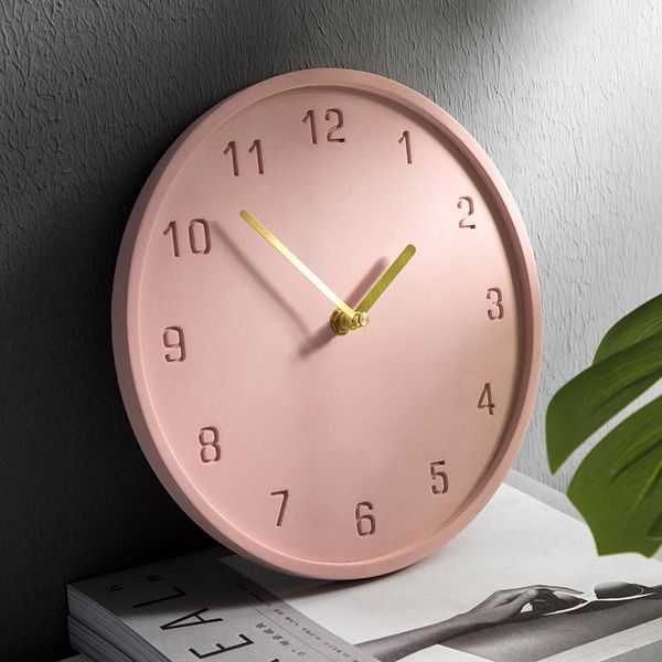 

nordic wall clock simple watch ins creative clocks home decor living room bedroom silent saat decorative fz227
