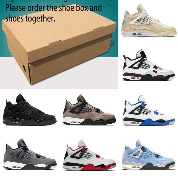 

jumpman bred 4 retro basketball shoes 4s obsidian unc university blue twist what the mens black cat sail guava ice women sneakers 36-46cyz0