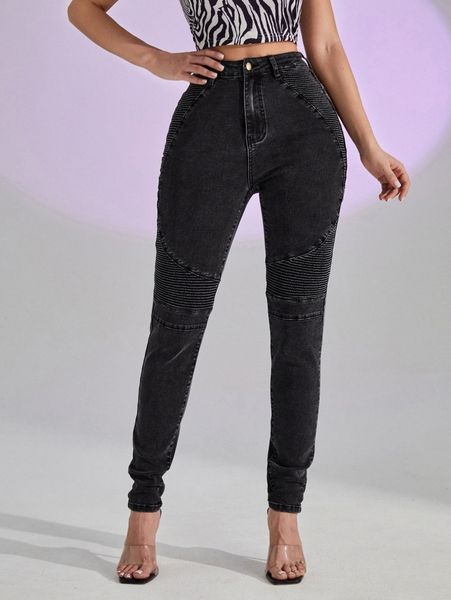 

sxy high waist ripped skinny jeans x6dy#, Blue