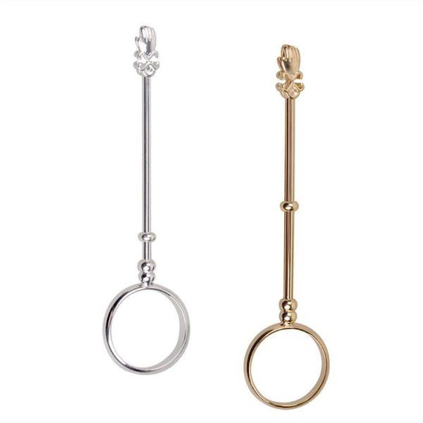 

cluster rings elegant lady retro smoking ring small hand shelf cigarette holder gamer helper, Golden;silver