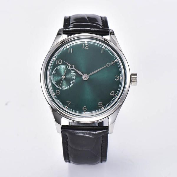 

wristwatches 42mm classic fashion men's manual mechanical watch tianjin st3600 movement waterproof stainless steel for men reloj hombre, Slivery;brown