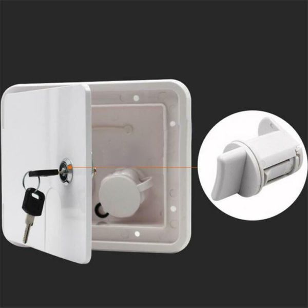 

parts arrival caravan square water inlet w/ pressure outlet hatch cover