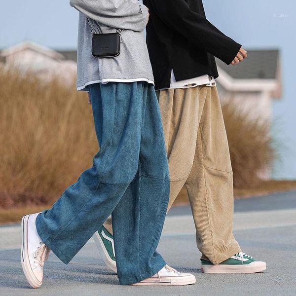 

autumn 2021 young men's straight tube sagging loose korean fashion sports wide leg casual pants size s-2xl, Black