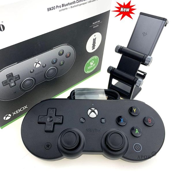 Oyun Denetleyicileri Joysticks 3st 8bitdo SN30 Pro Denetleyicisi Xbox Gamepad için Android telefonda veya tablette klip damla ile bulut oyun oynuyor